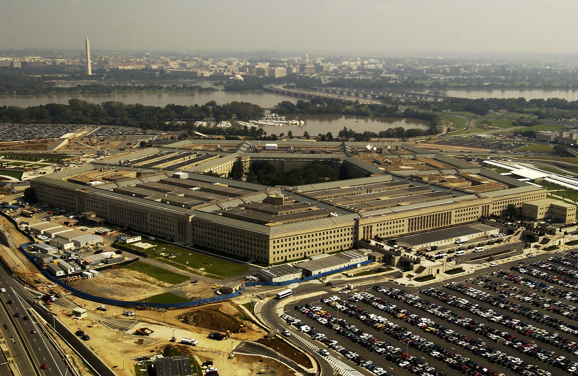 Aerial view of the Pentagon, headquarters of the U.S. Department of Defense, where AATIP was based