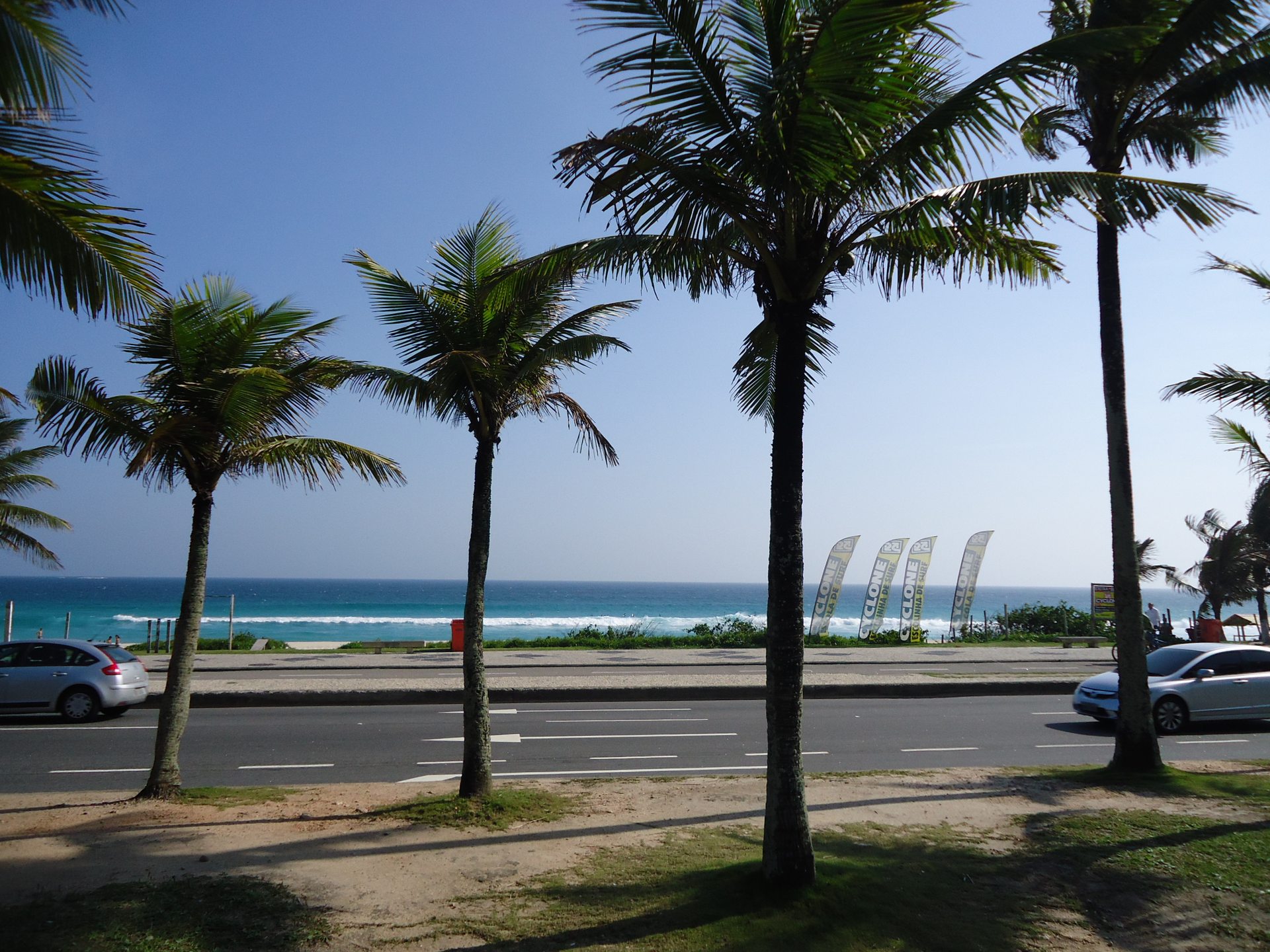 Present-day view of Barra da Tijuca beach, Rio de Janeiro, the location of the 1952 photographs