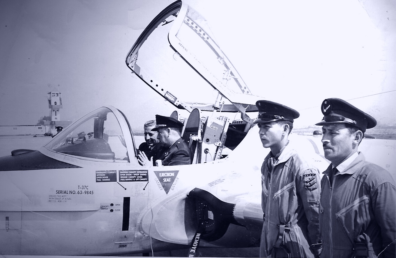 Historical photograph of Base Aérea El Bosque, the Chilean Air Force installation in Santiago where the 2010 UFO video was recorded