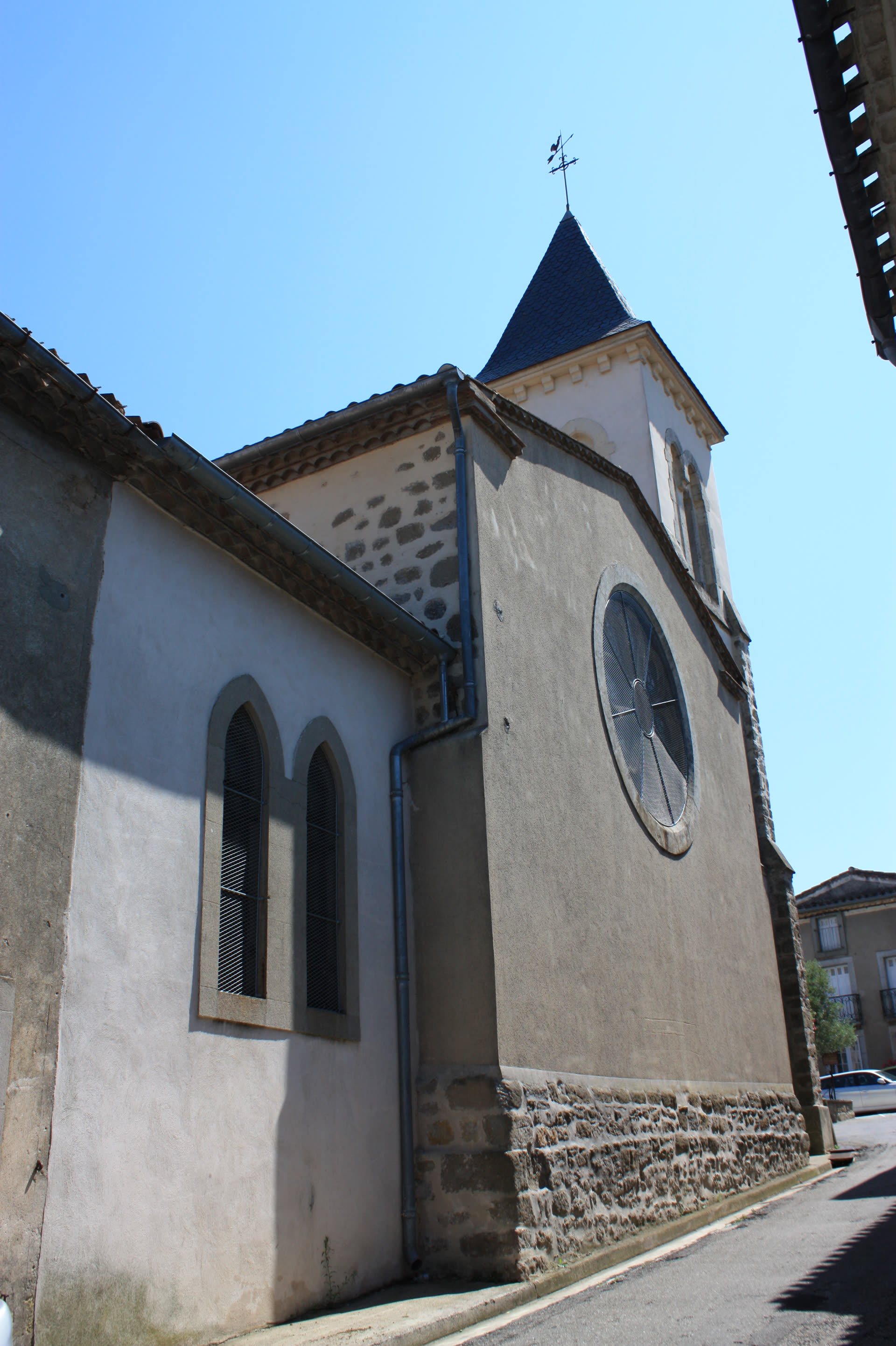 Église Saint-Marcel, the parish church of Fontiès-d'Aude, Aude, France