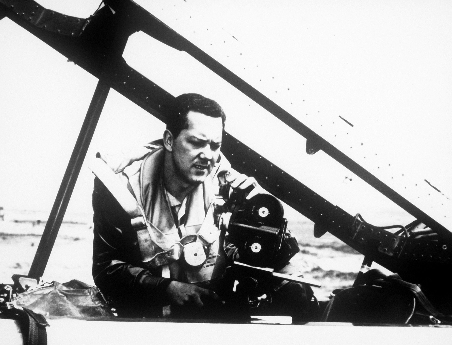 A U.S. Air Force T-33 Shooting Star jet trainer, photographed May 1951, the same type of aircraft Lt. Wilbert Rogers and Maj. Edward Ballard were flying over Point Pleasant, New Jersey when they sighted the object at the center of this case
