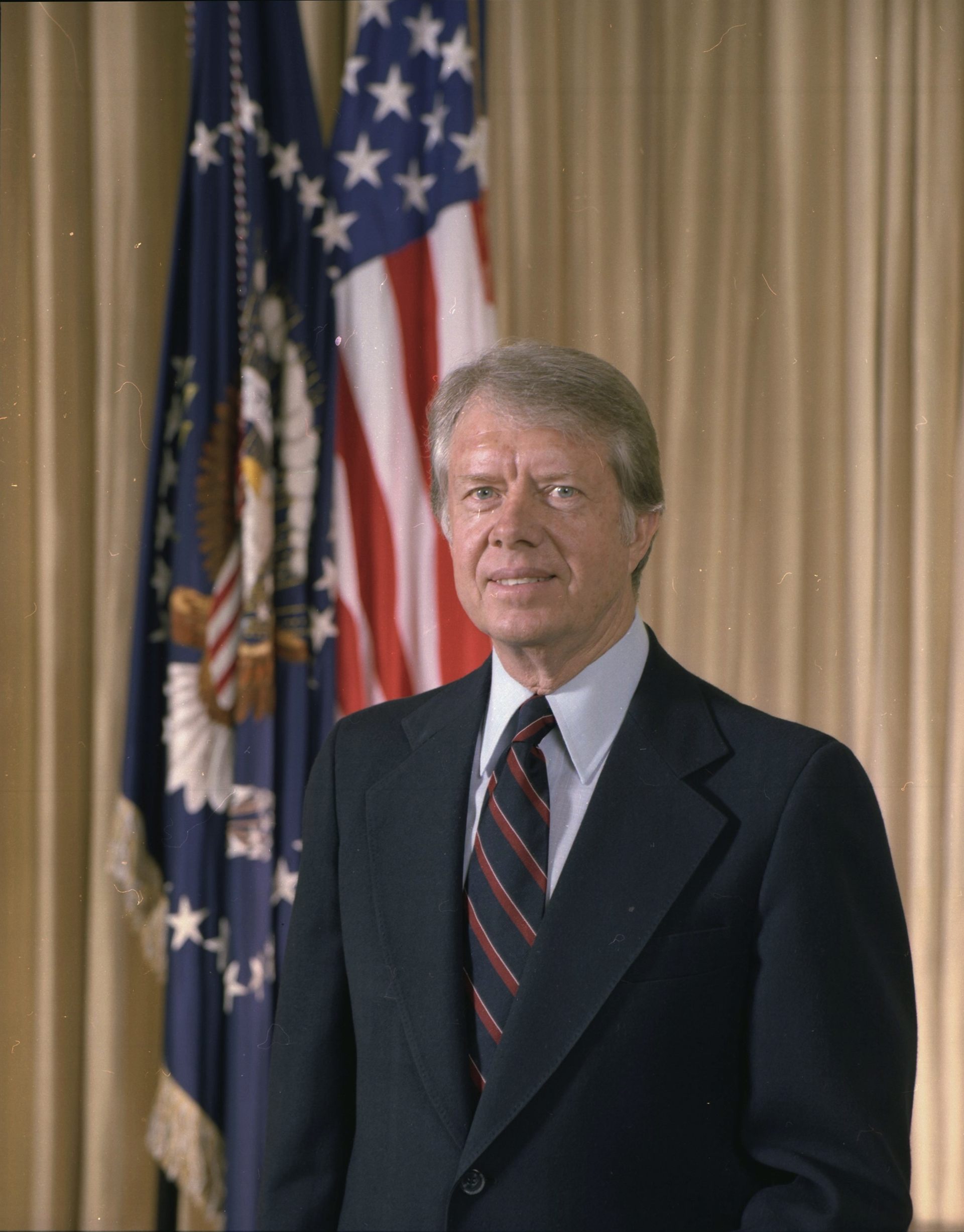 Official White House portrait of President Jimmy Carter, 1977–1981