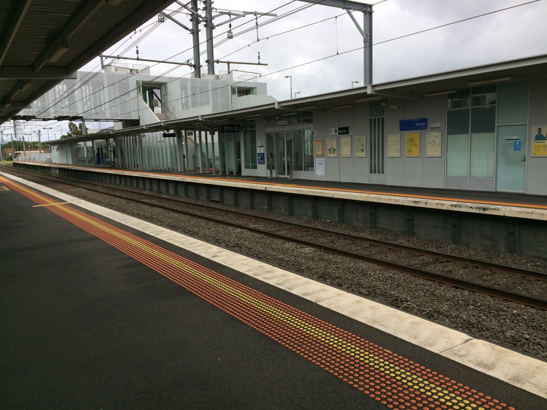 Westall railway station, Clayton South, Melbourne — the locality the case and the adjoining Westall Secondary College and Grange Reserve are named after